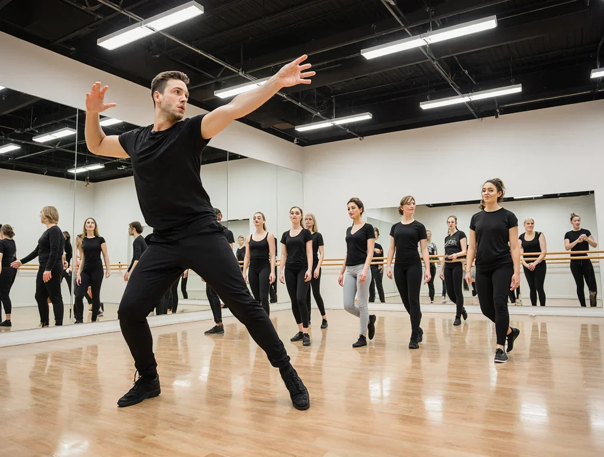 Хреограф на занятии