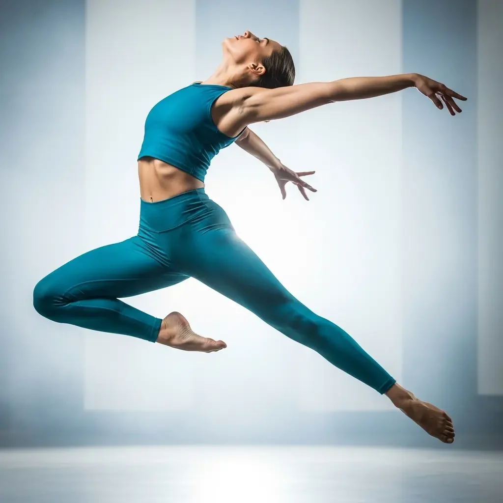 Танцор в высоком прыжке