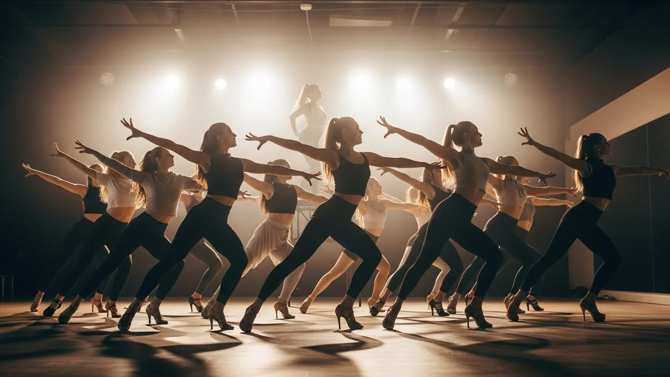 High heels dance class