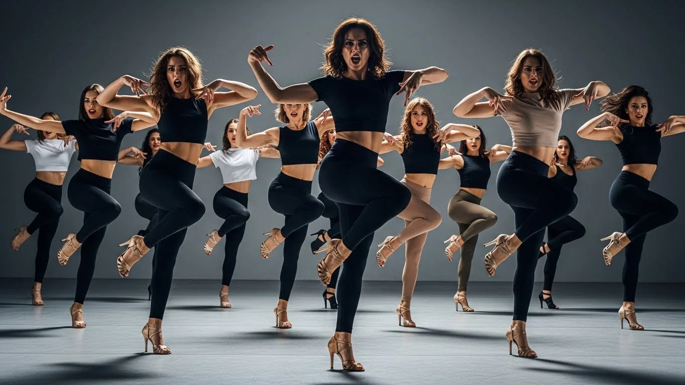 High heels dance class